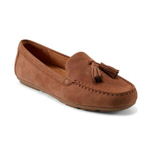 C[W[Xsbg fB[X Xb|E[t@[ V[Y Women's Joandra eFlex Slip On Casual Loafers Brown Suede