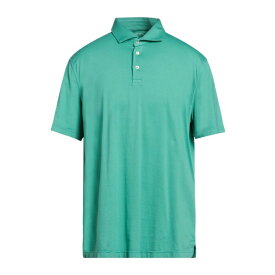 【送料無料】 フェデーリ メンズ ポロシャツ トップス Polo shirts Emerald green