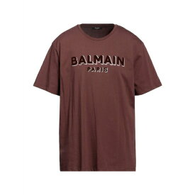 【送料無料】 バルマン メンズ Tシャツ トップス T-shirts Cocoa