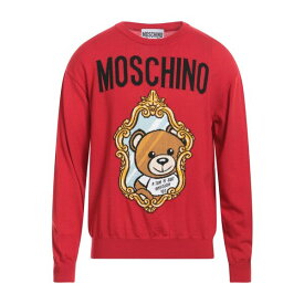 【送料無料】 モスキーノ メンズ ニット&セーター アウター Sweaters Red