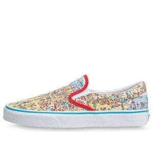 Vans �o���Y �����Y �X�j�[�J�[ �yVans Where's Waldo? x Classic Slip-On 'Find Steve' VN0A33TB3WO�z �T�C�Y US_7(25.0cm)