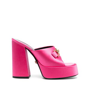 ���F���T�[�` ���f�B�[�X �T���_�� �V���[�Y Aevitas satin platform sandals Pink