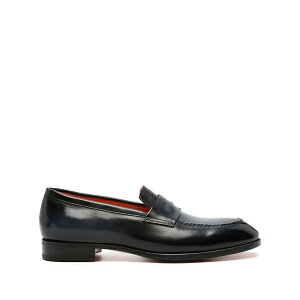 �T���g�[�j �����Y �X���b�|���E���[�t�@�[ �V���[�Y Faded leather penny loafers Blue