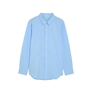 �}�U�[ ���f�B�[�X �V���c �g�b�v�X The bestie embroidered cotton shirt Blue