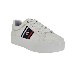 g~[ qtBK[ fB[X Xj[J[ V[Y Women's Badria Logo Lace-Up Plaftorm Sneakers White