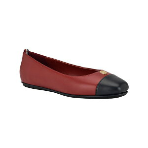 g~[ qtBK[ fB[X T_ V[Y Women's Bekim Cap Toe Ballet Flats Dark Red
