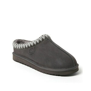 fBAtH[Y Y T_ V[Y Men's Grafton Genuine Shearling Clog Slipper with Taping Grey