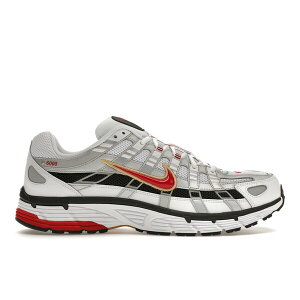 Nike �i�C�L �����Y �X�j�[�J�[ �yNike P-6000 Platinum Varsity Red�z �T�C�Y US_7.5(25.5cm) White/Metallic Platinum/Varsity Red