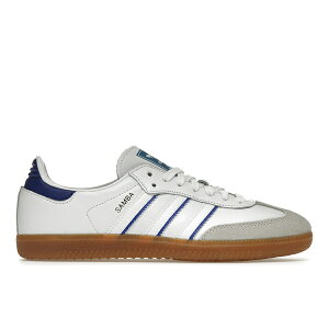 adidas �A�f�B�_�X �����Y �X�j�[�J�[ �yadidas Samba Leather Cloud White Lucid Blue�z �T�C�Y US_11.5(29.5cm) Cloud White/Lucid Blue/Gum