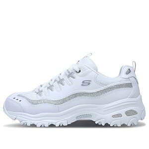 Skechers XPb`[Y fB[X Xj[J[ White/Silver y(WMNS) Skechers D'lites-Now & Then 'White Silver' 11923-WSLz TCY US_8.5(25.5cm)