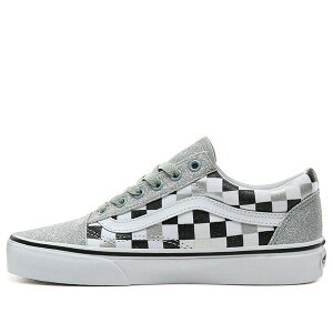 Vans oY fB[X Xj[J[ Silver/Black/White y(WMNS) Vans Old Skool 'Glitter Checkerboard' VN0A4BV5V3Jz TCY US_7.5(24.5cm)