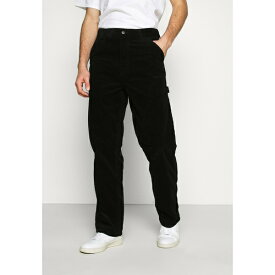 カーハート メンズ カジュアルパンツ ボトムス SINGLE KNEE PANT COVENTRY CORDUROY - Trousers - black rinsed