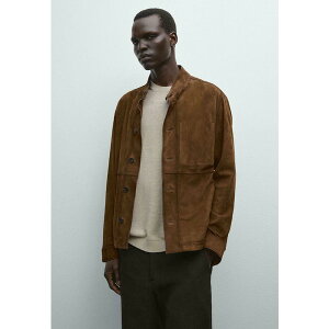 マッシモ ドゥッティ メンズ サンダル シューズ Leather jacket - mottled brown