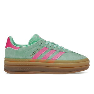 adidas �A�f�B�_�X ���f�B�[�X �X�j�[�J�[ �yadidas Gazelle Bold Pulse Mint Pink (Women's)�z �T�C�Y US_7(24.0cm) Pulse Mint/Screaming Pink/Gum