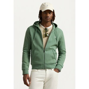 t[ Y T_ V[Y DOUBLE-KNIT FULL-ZIP HOODIE - Zip-up sweatshirt - fatigue