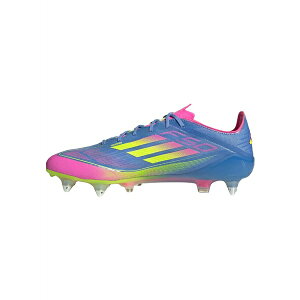 AfB_X Y u[c V[Y F50 ELITE SOFT GROUND - Screw-in stud football boots - blue fusion lucid lemon lucid pink
