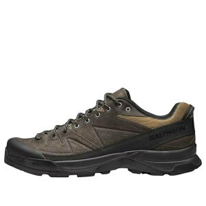 SALOMON T Y Xj[J[ ySALOMON X-ALP Low Distressed Leather 'Dark Earth Black' 478227z TCY US_12(30.0cm)