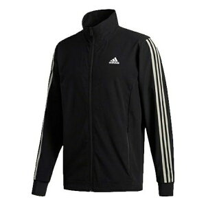 adidas AfB_X Y Xj[J[ yadidas Cool Touch Jkt Training Sports Stripe Stand Collar Logo Jacket Black GE3424z TCY US_M_M