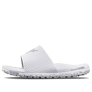 Under Armour A_[A[}[ Y Xj[J[ yUnder Armour Project Rock Slide 'White Halo Grey' 3025237-101z TCY US_8(26.0cm)