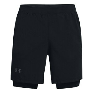 Under Armour A_[A[}[ Y Xj[J[ yUnder Armour Launch Run 2-in-1 Shorts 'Black' 1361497-001z TCY US_M_S