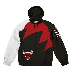 Mitchell & Ness ミッチェル&ネス メンズ スニーカー 【Mitchell & Ness Shark Tooth Chicago Bulls Jacket 'Black Red' BA57PH-CBU-K-FLR】 サイズ US_M_S