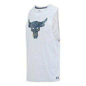 Under Armour A_[A[}[ Y Xj[J[ yUnder Armour Project Rock Brahma Bull Tank 'Grey Blue' 1371215-011z TCY US_M_XL