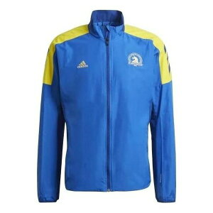 adidas AfB_X Y Xj[J[ yadidas 2021 Boston Marathon Windbreaker Jacket 'Blue' GQ8331z TCY US_M_M