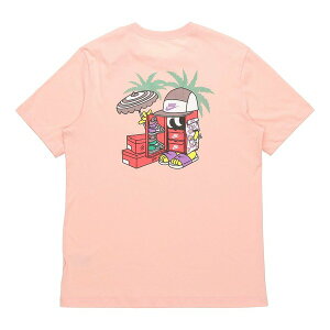 Nike iCL Y Xj[J[ yNike Sportswear Shoe Cartoon Printing Sports Round Neck Short Sleeve Pink DD1261-800z TCY US_M_S