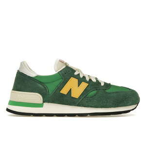New Balance �j���[�o�����X �����Y �X�j�[�J�[ �yNew Balance 990v1 MiUSA Green Gold�z �T�C�Y US_M_13 Green/Golden Yellow/White