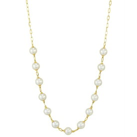 ホノラ メンズ ネックレス・チョーカー アクセサリー Cultured Freshwater Pearl (6 - 6-1/2mm) 18" Collar Necklace in 14k Gold Gold