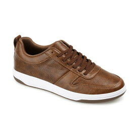 ヴァンセ カンパニー メンズ スニーカー シューズ Men's Ryden Casual Perforated Sneakers Brown