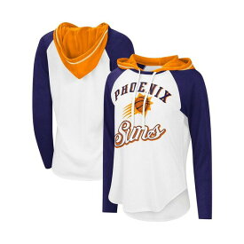 カールバンクス レディース Tシャツ トップス Women's White Phoenix Suns MVP Raglan Hoodie Long Sleeve T-shirt White