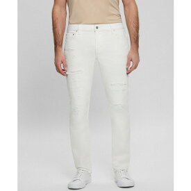 ゲス メンズ デニムパンツ ボトムス Men's Slim Tapered Jeans White