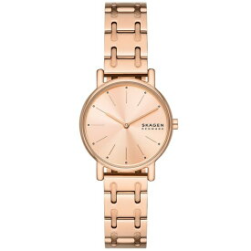 スカーゲン レディース 腕時計 アクセサリー Women's Signatur Lille Two Hand Rose Gold-Tone Stainless Steel Watch 30mm Rose Gold-Tone