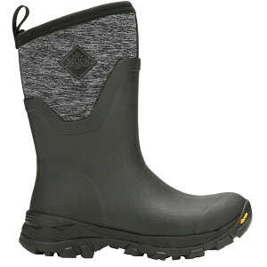}bN fB[X u[c V[Y Women's Arctic Ice Mid Boot + Vibram Arctic Grip A.T. Black