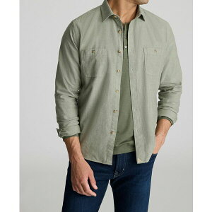 A^bNCbg Y Vc gbvX Men's Slim Fit Hemsworth Flannel Button Up Shirt Mid green