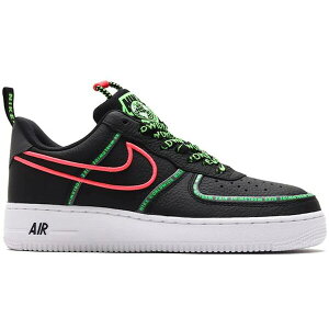 Nike �i�C�L �����Y �X�j�[�J�[ �yNike Air Force 1 Low '07 Worldwide Pack Black�z �T�C�Y US_10(28.0cm) Black/Flash Crimson/Green Strike/Black