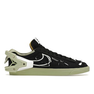 Nike �i�C�L �����Y �X�j�[�J�[ �yNike Blazer Low Acronym Black Olive Aura�z �T�C�Y US_M_13 Black/White/Olive Aura