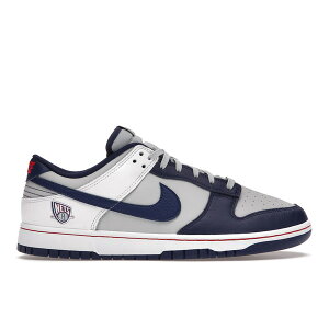 Nike �i�C�L �����Y �X�j�[�J�[ �yNike Dunk Low EMB NBA 75th Anniversary Brooklyn Nets�z �T�C�Y US_8.5(26.5cm) Grey Fog/White/Blue Void/Blue Void