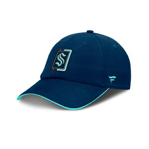 t@ieBNX Y Xq ANZT[ Men's Navy/Light Blue Seattle Kraken Authentic Pro Ripstop Adjustable Hat Navy, Light Blue
