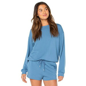 LV[ fB[X p[J[EXEFbgVc AE^[ Juniors' Surfing By Moonlight Crewneck Sweatshirt Captains Blue