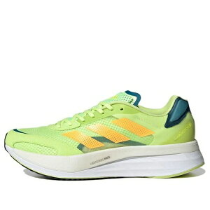adidas AfB_X Y Xj[J[ yadidas Adizero Boston 10 'Pulse Lime Flash Orange' GY0927z TCY US_M_13