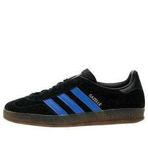 adidas �A�f�B�_�X �����Y �X�j�[�J�[ �yadidas Gazelle Indoor 'Black Blue' JQ2692�z �T�C�Y US_5(23.0cm)