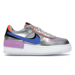 Nike �i�C�L ���f�B�[�X �X�j�[�J�[ �yNike Air Force 1 Low Shadow Metallic Silver (Women's)�z �T�C�Y US_5(22.0cm) Metallic Silver/Fuchsia Glow-Hyper Crimson-Racer Blue