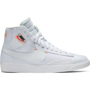 Nike iCL fB[X Xj[J[ yNike Blazer Mid Rebel Summit White (Women's)z TCY US_W_10 White/Summit White-Fuel Orange-Platinum Tint
