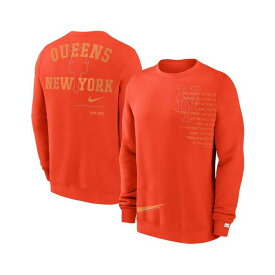ナイキ レディース パーカー・スウェットシャツ アウター Men's Orange New York Mets Statement Ball Game Fleece Pullover Sweatshirt Orange
