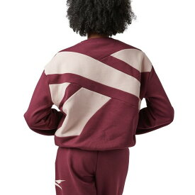 リーボック レディース パーカー・スウェットシャツ アウター Women's Back Vector Fleece Sweatshirt, A Macy's Exclusive Classic Maroon