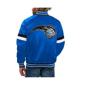 スターター レディース ジャケット＆ブルゾン アウター Men's Blue Orlando Magic Home Game Satin Full-Snap Varsity Jacket Blue