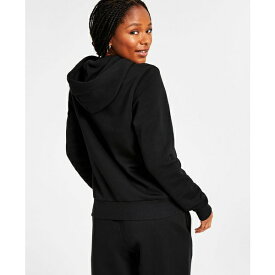 リーボック レディース パーカー・スウェットシャツ アウター Women's Metallic Foil Logo Pullover Fleece Hoodie, A Macy's Exclusive Black