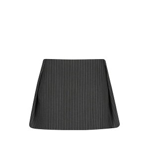 �C�� ���f�B�[�X �X�J�[�g �{�g���X Pinstripe-pattern pleated mini skirt Grey
